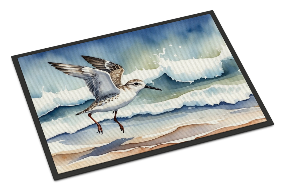 DAC7524MAT 18 x 27 in. Sanderling Racing the Tide Doormat