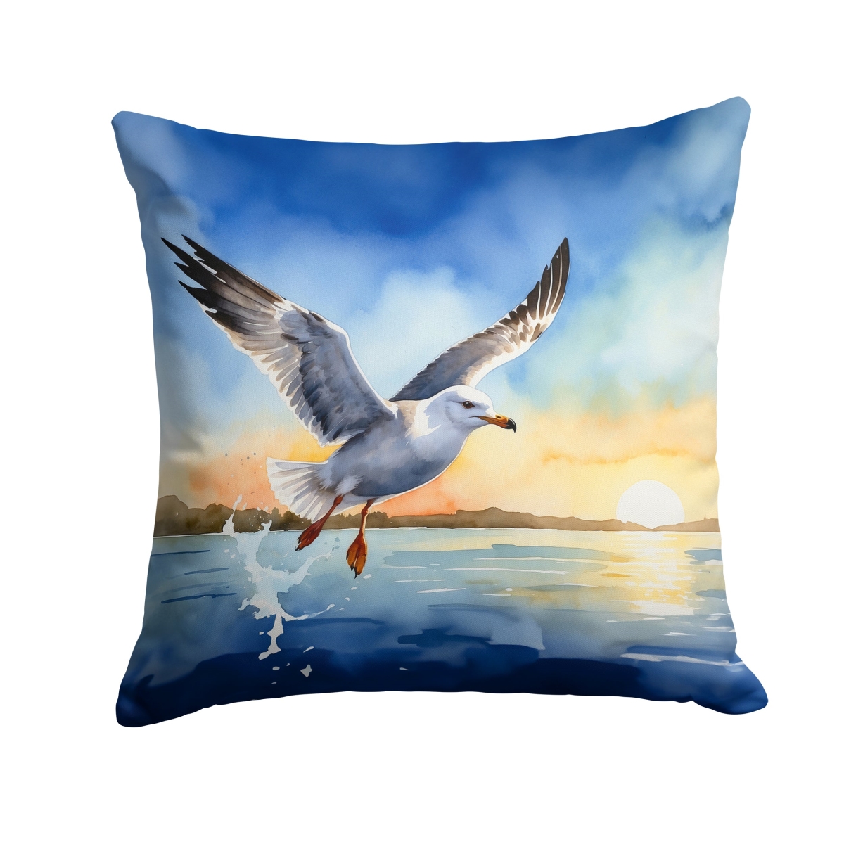 DAC7516PW1818 18 x 18 in. Gull Flying Low Throw Pillow