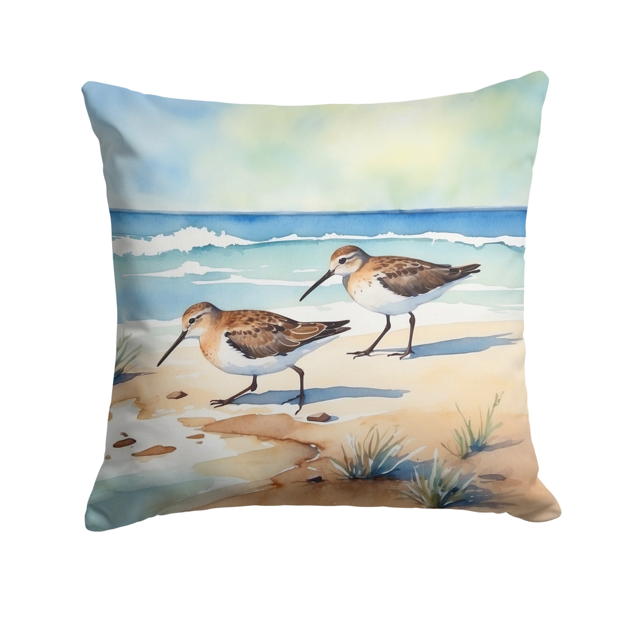 DAC7526PW1818 18 x 18 in. Sandpipers Hunting Throw Pillow