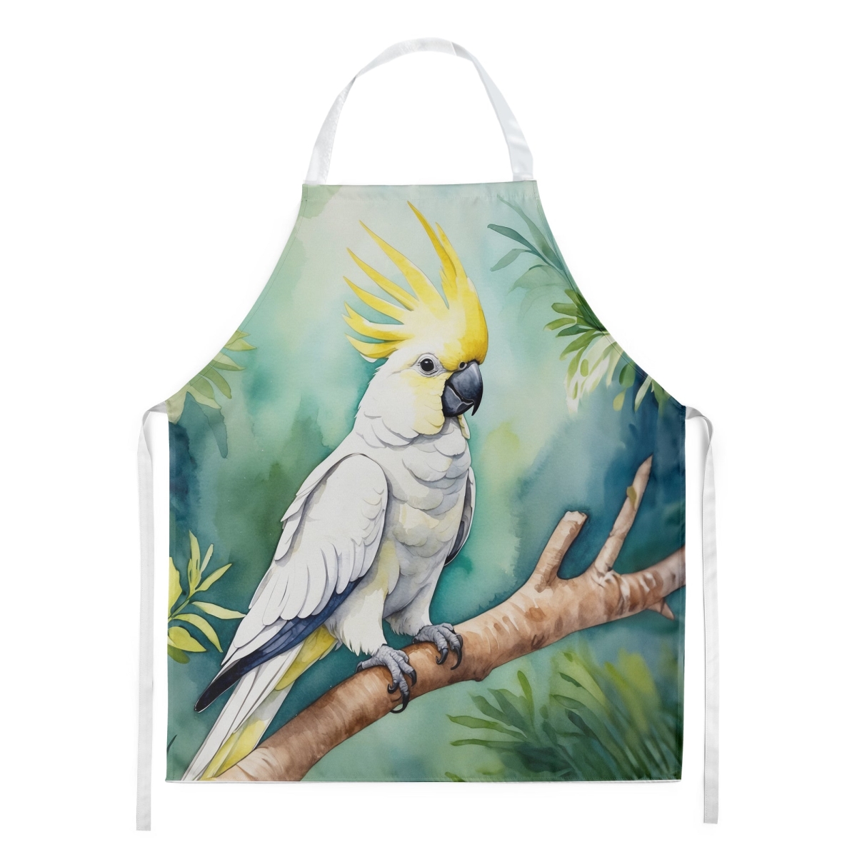 Picture of Carolines Treasures DAC7470APRON 30 x 27 in. Sulphurcrested Cockatoo Apron