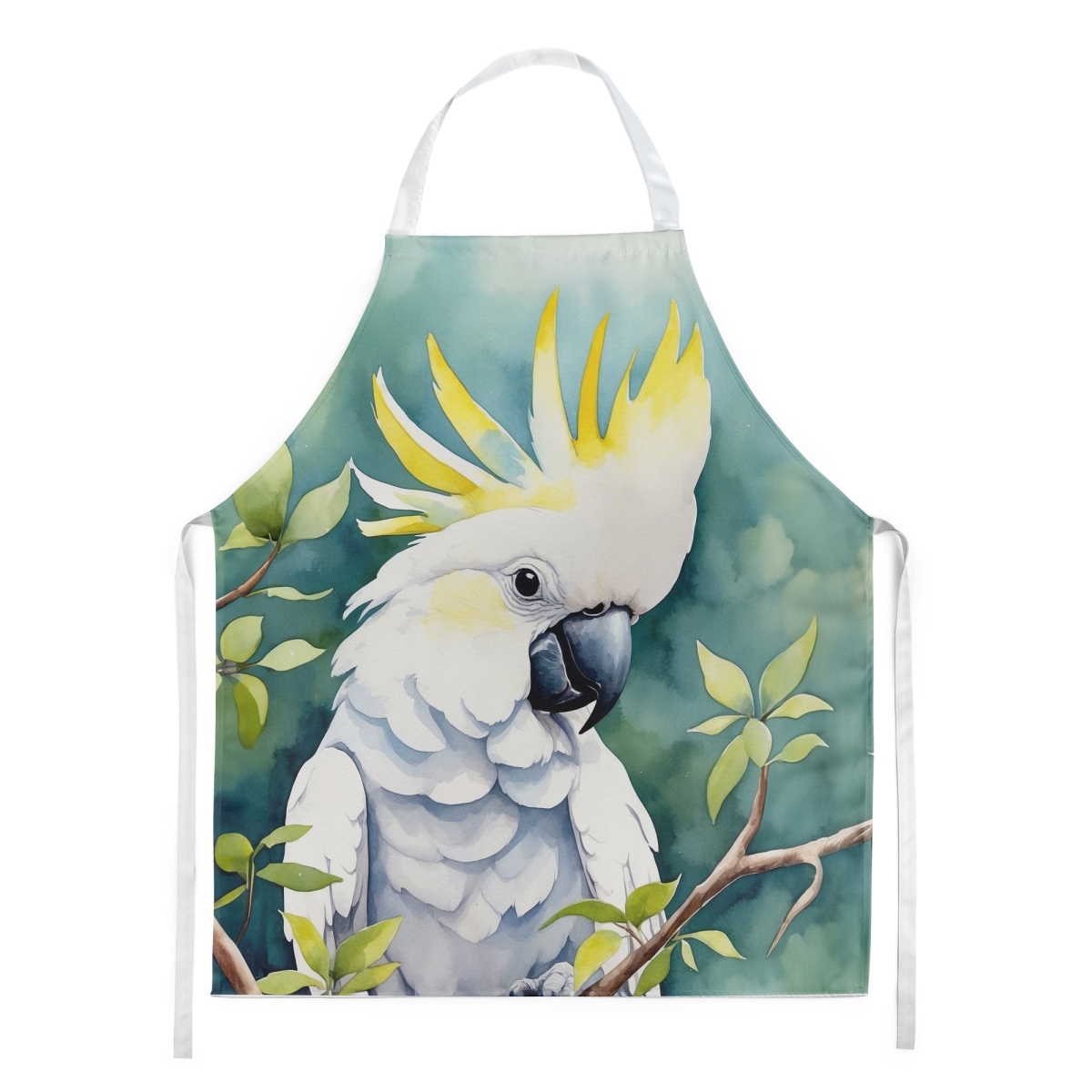 Picture of Carolines Treasures DAC7471APRON 30 x 27 in. Sulphurcrested Cockatoo Apron