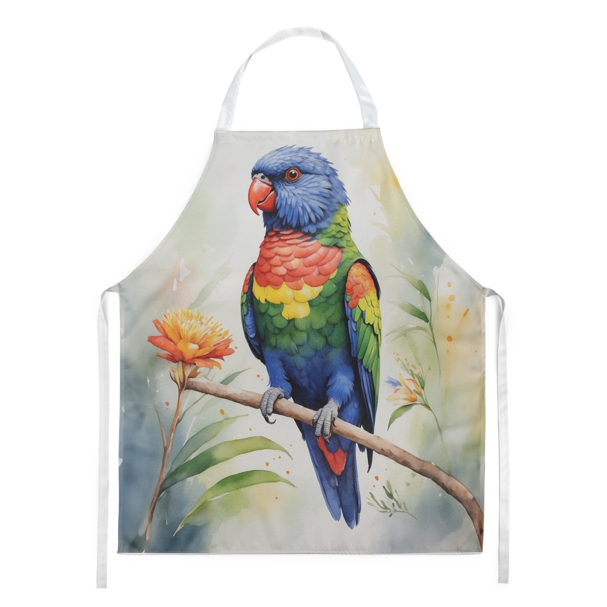 Picture of Carolines Treasures DAC7478APRON 30 x 27 in. Rainbow Lorikeet Apron