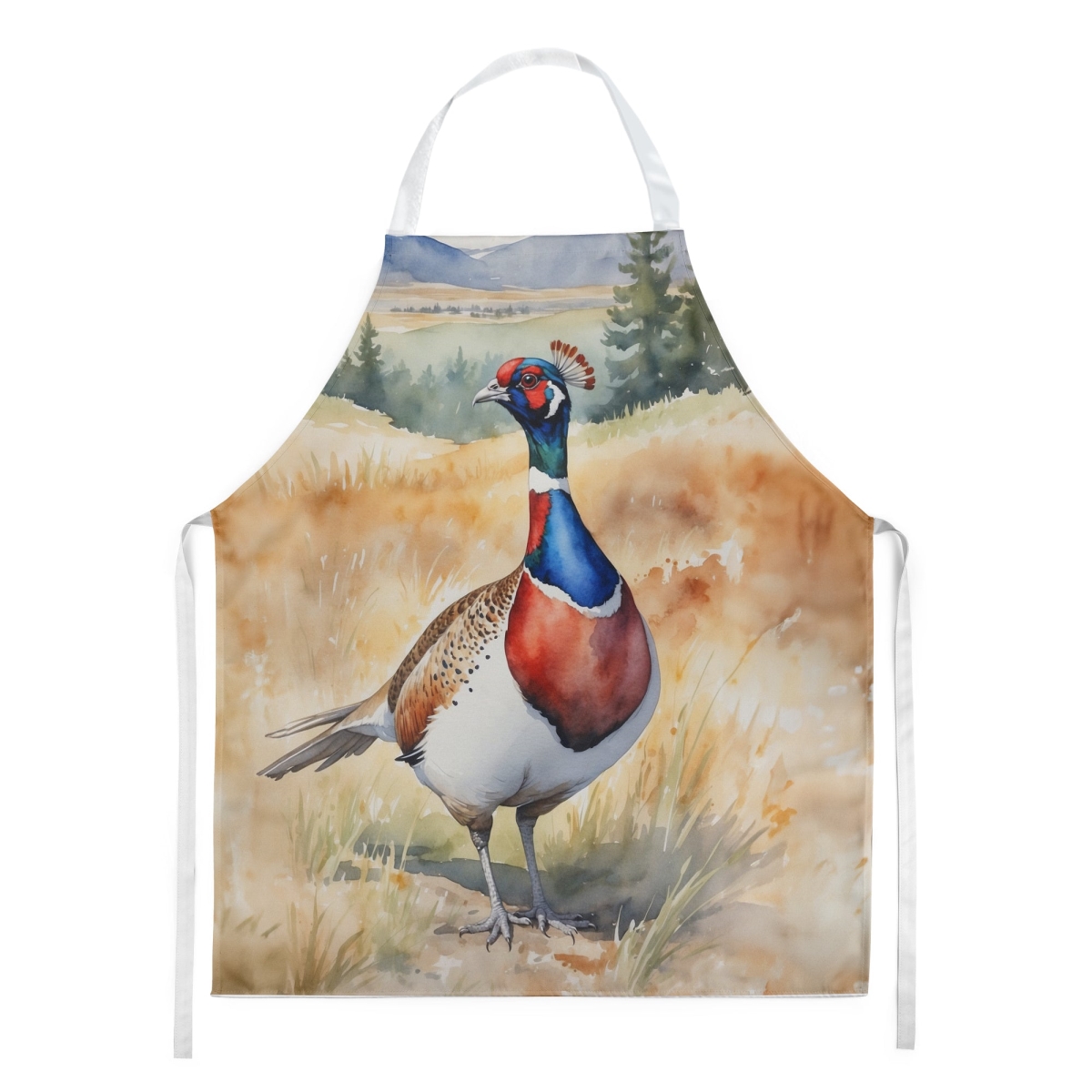 Picture of Carolines Treasures DAC7481APRON 30 x 27 in. South Dakota Ringnecked Pheasant Apron