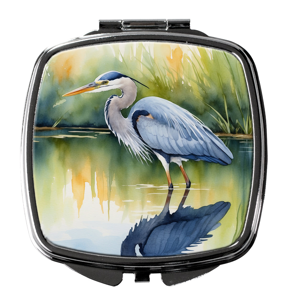 DAC7505SCM 3 x 2.75 in. Blue Heron Stalking Prey Compact Mirror