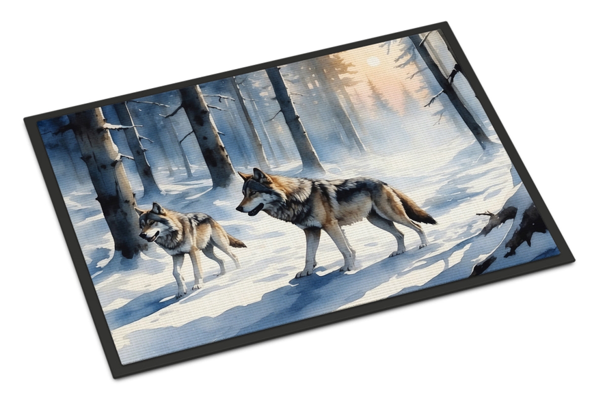 DAC7711MAT 18 x 27 in. Winter Wolves Doormat