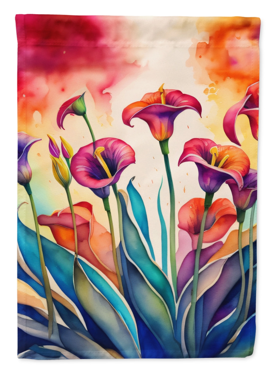 Calla Lilies Decorative House Flag - Multi-Color - 40 x 28 in. - Dual-Sided Print