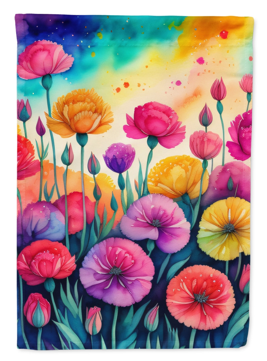 DAC1420CHF 40 x 28 in. Carnations in Color House Flag