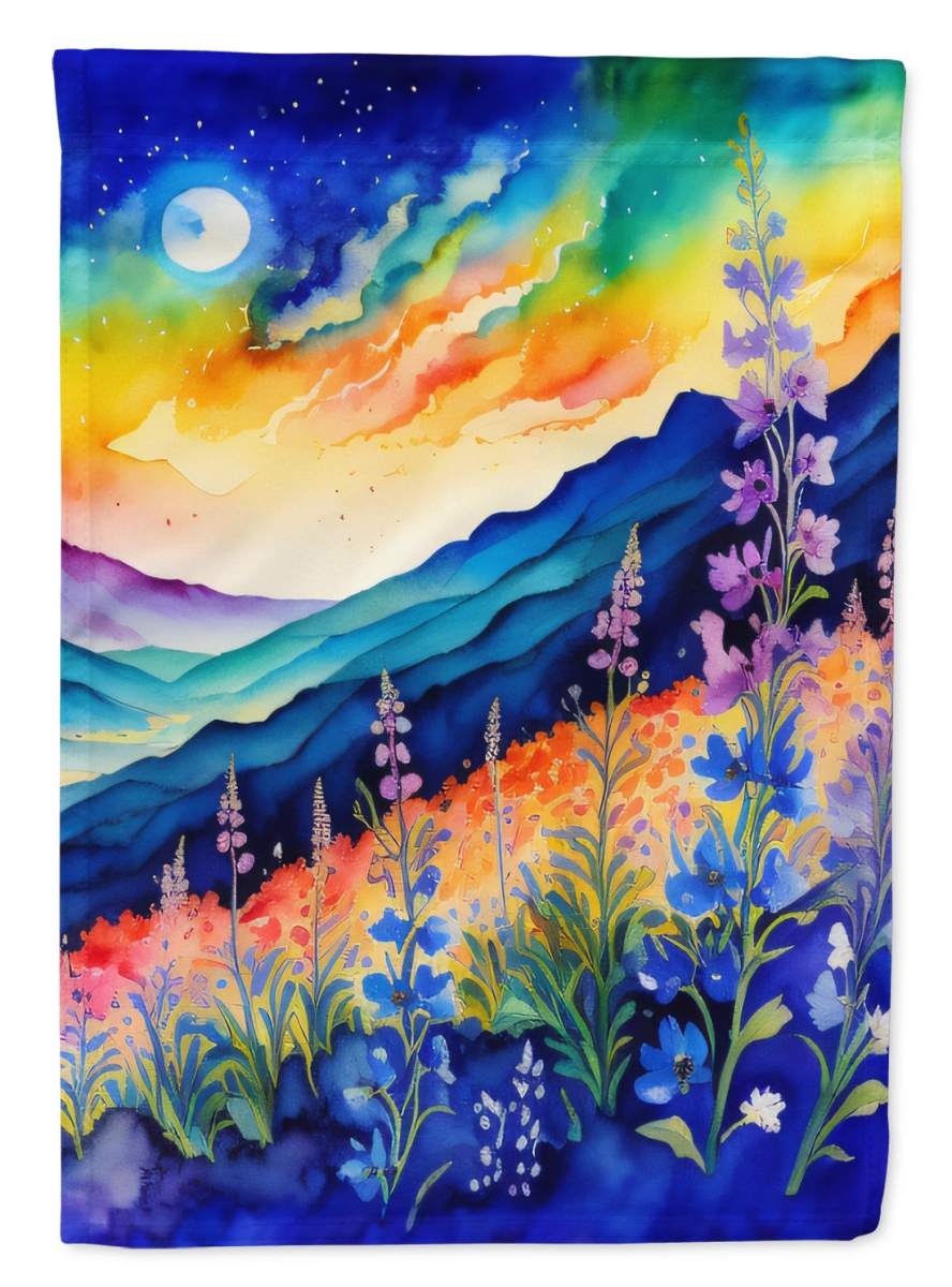 Delphinium House Flag - Multi-Color - 40 x 28 in. - Dual-Sided Print