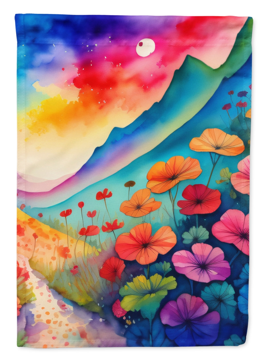 Geraniums House Flag - Multicolor - 40 x 28 in. - Dual-Sided Print