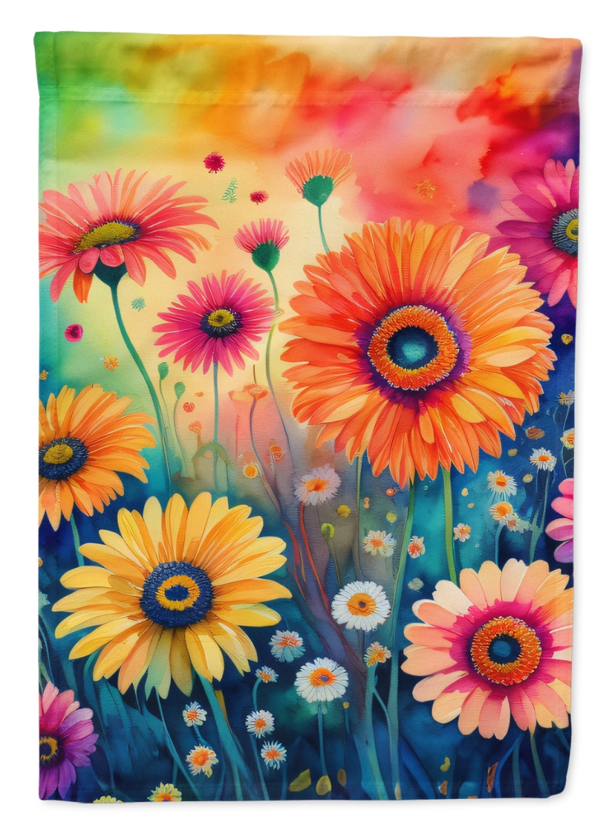 DAC1436CHF 40 x 28 in. Gerbera Daisies in Color House Flag