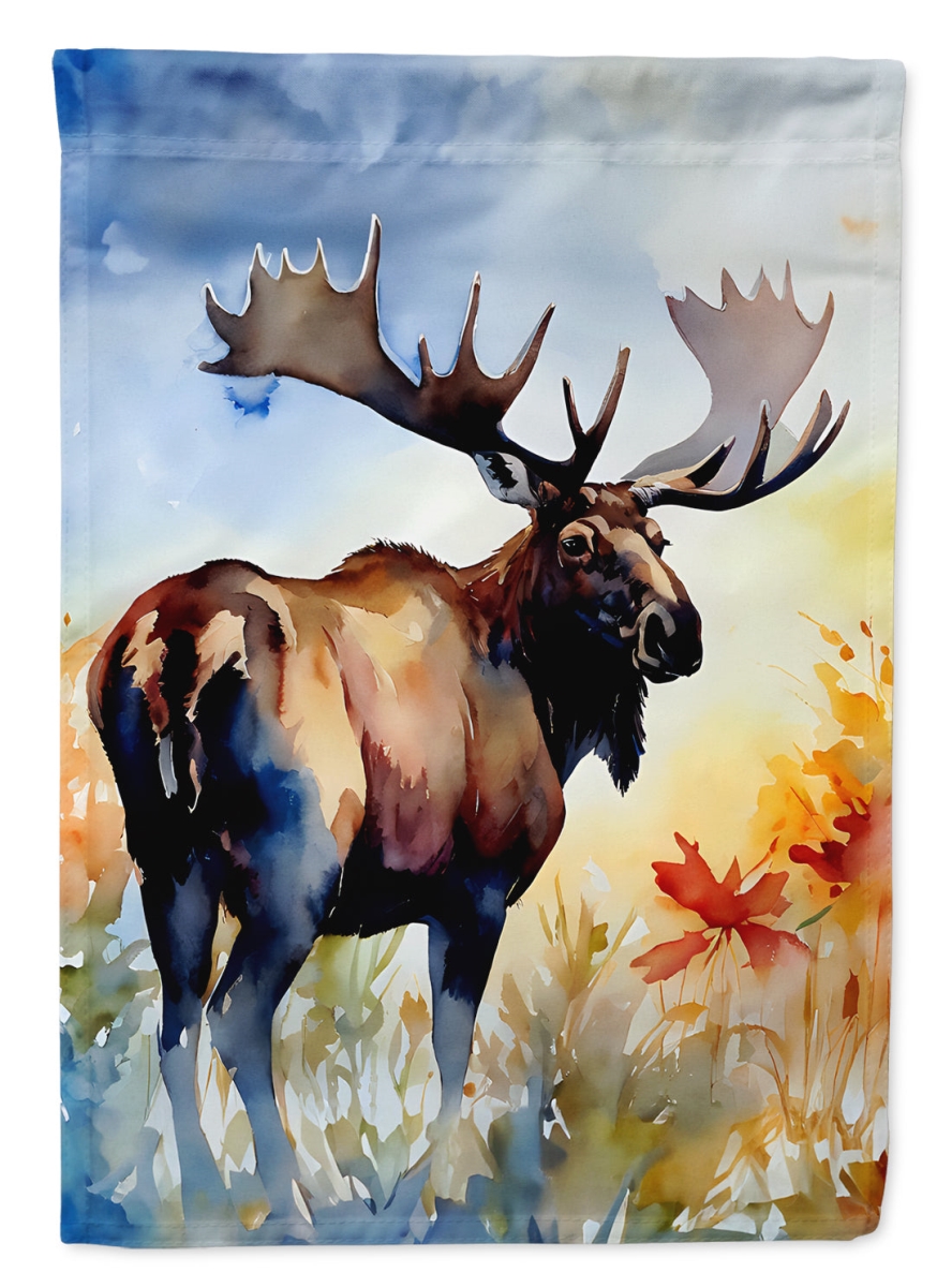 DAC2962CHF 40 x 28 in. Moose House Flag