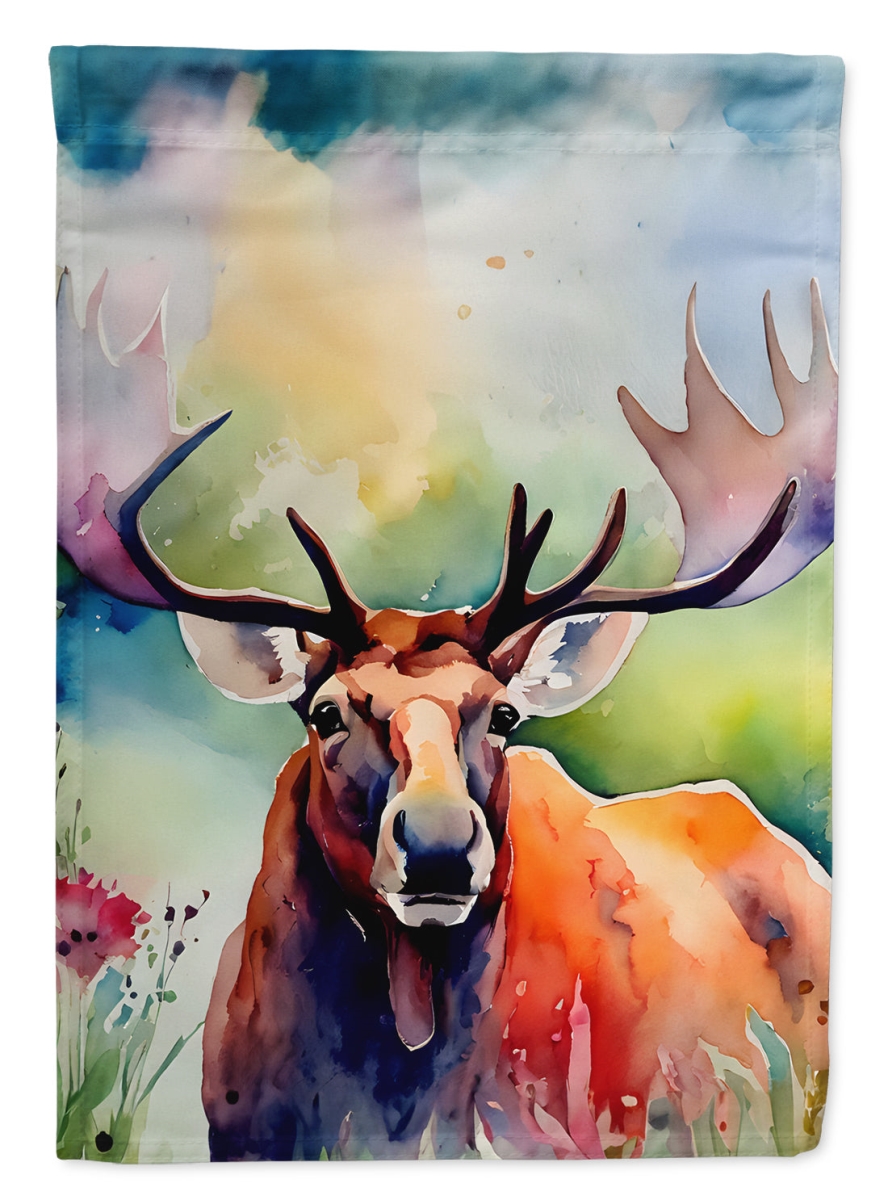 DAC2966CHF 40 x 28 in. Moose House Flag