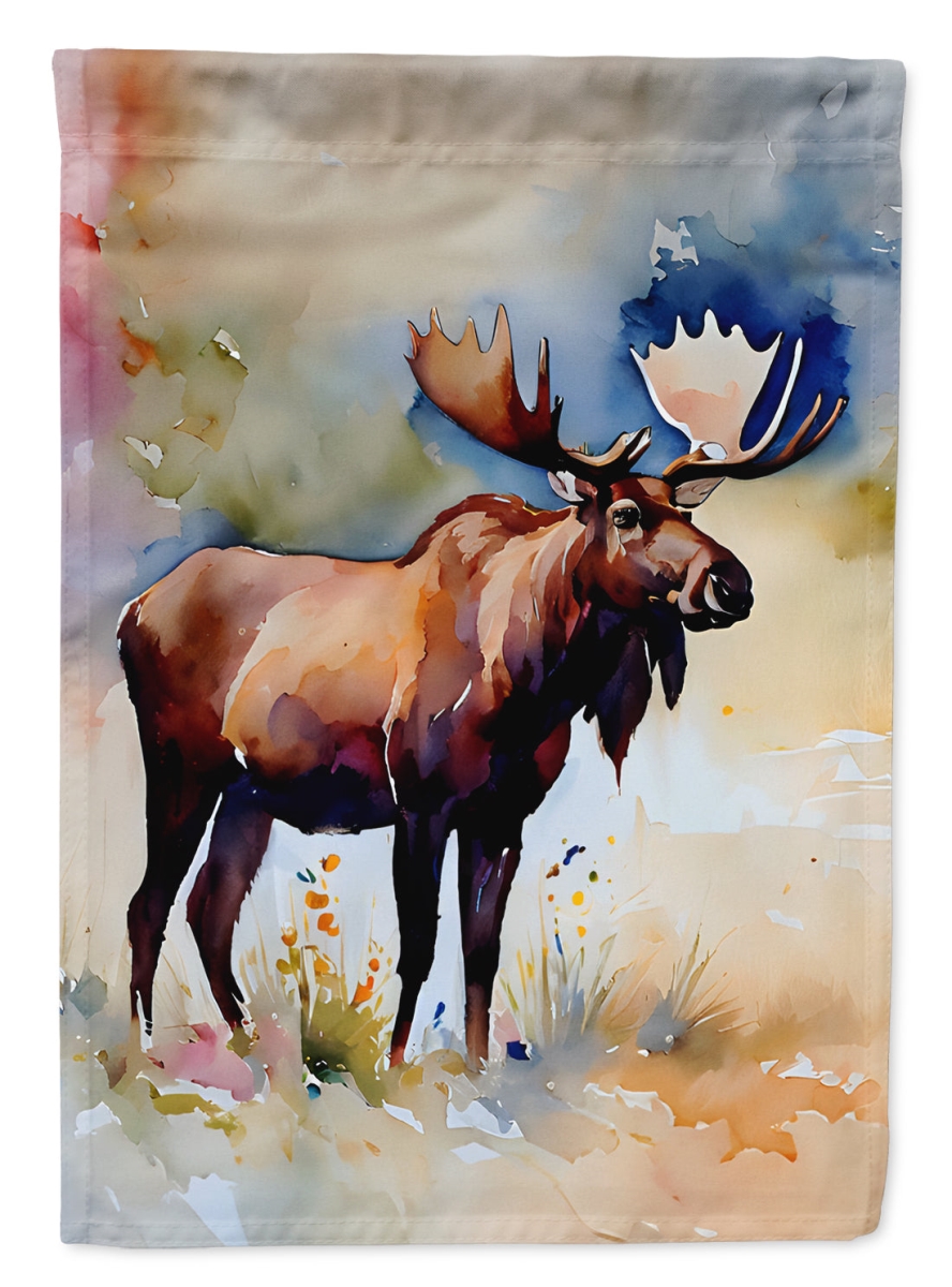 DAC2967CHF 40 x 28 in. Moose House Flag