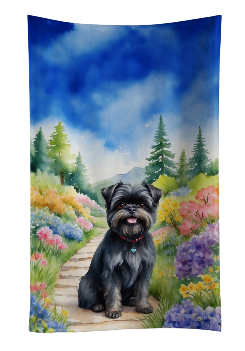 DAC6541KTWL 25 x 15 in. Affenpinscher Spring Garden Kitchen Towel