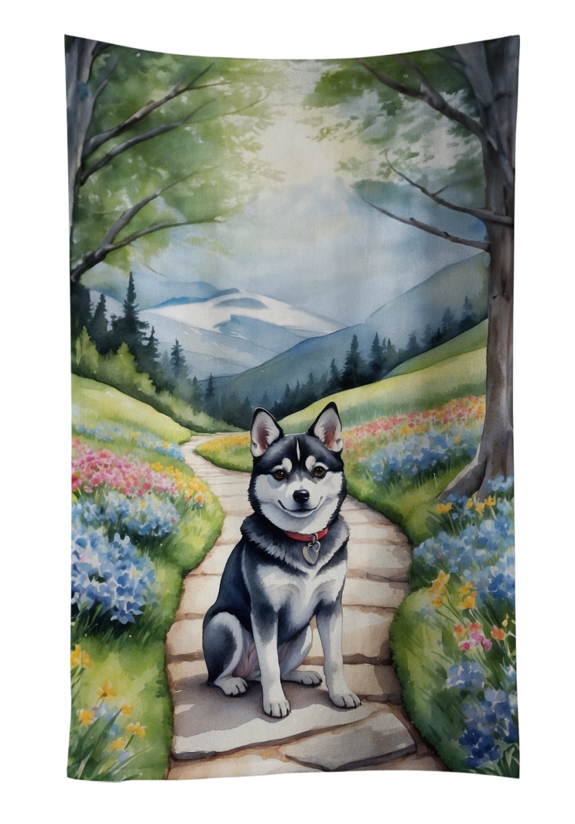 DAC6545KTWL 25 x 15 in. Alaskan Klee Kai Spring Garden Kitchen Towel