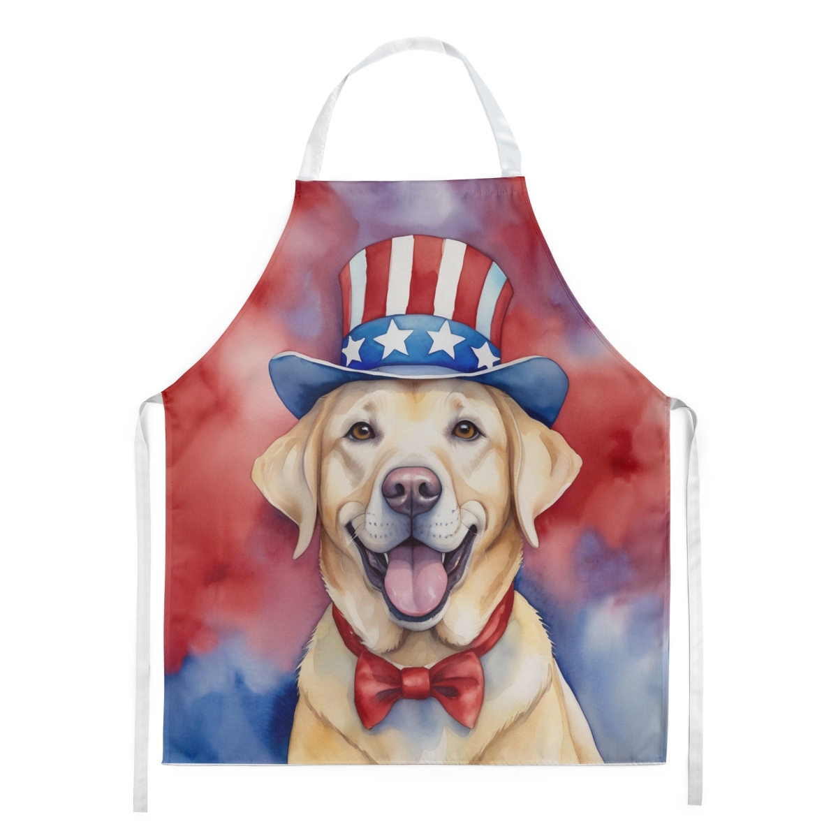 Picture of Carolines Treasures DAC5748APRON 30 x 27 in. Labrador Retriever Patriotic American Apron