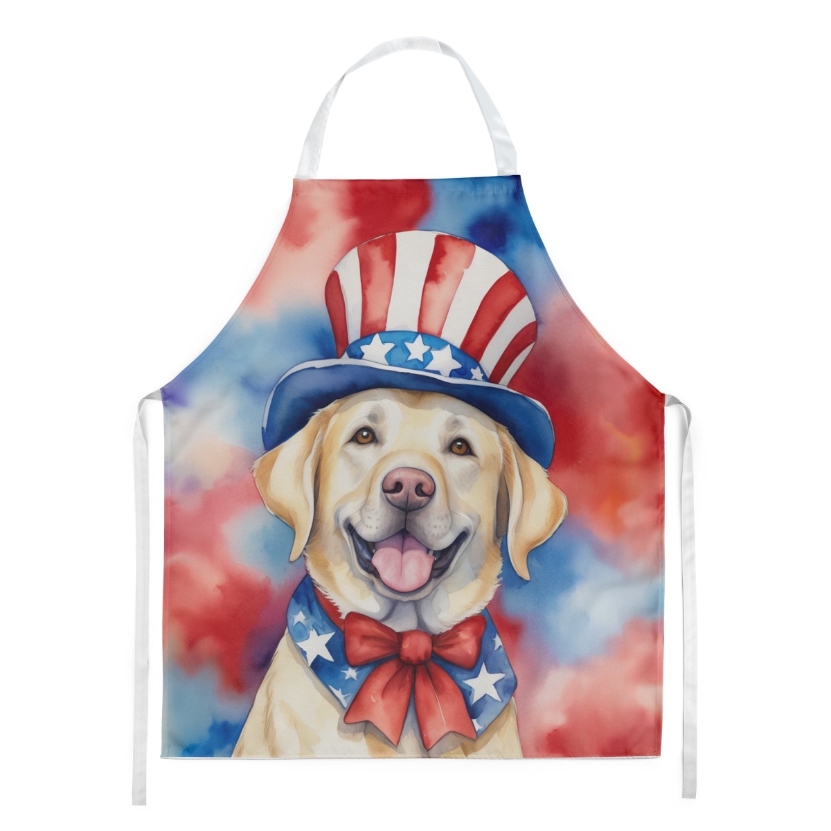 Picture of Carolines Treasures DAC5749APRON 30 x 27 in. Labrador Retriever Patriotic American Apron