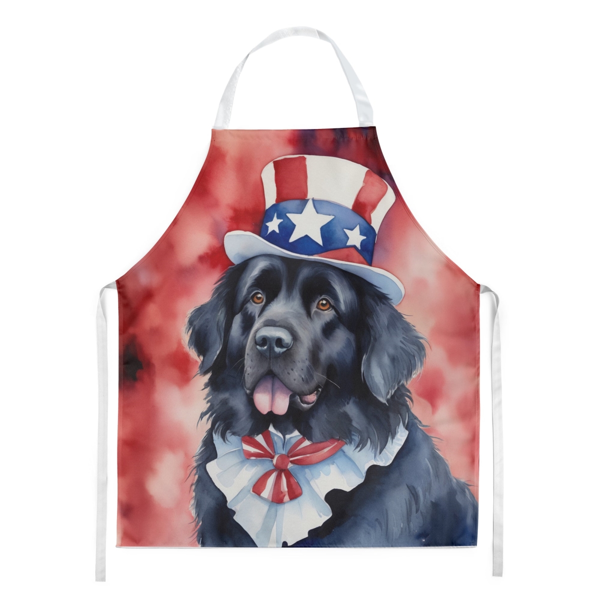 Picture of Carolines Treasures DAC5761APRON 30 x 27 in. foundland Patriotic American Apron