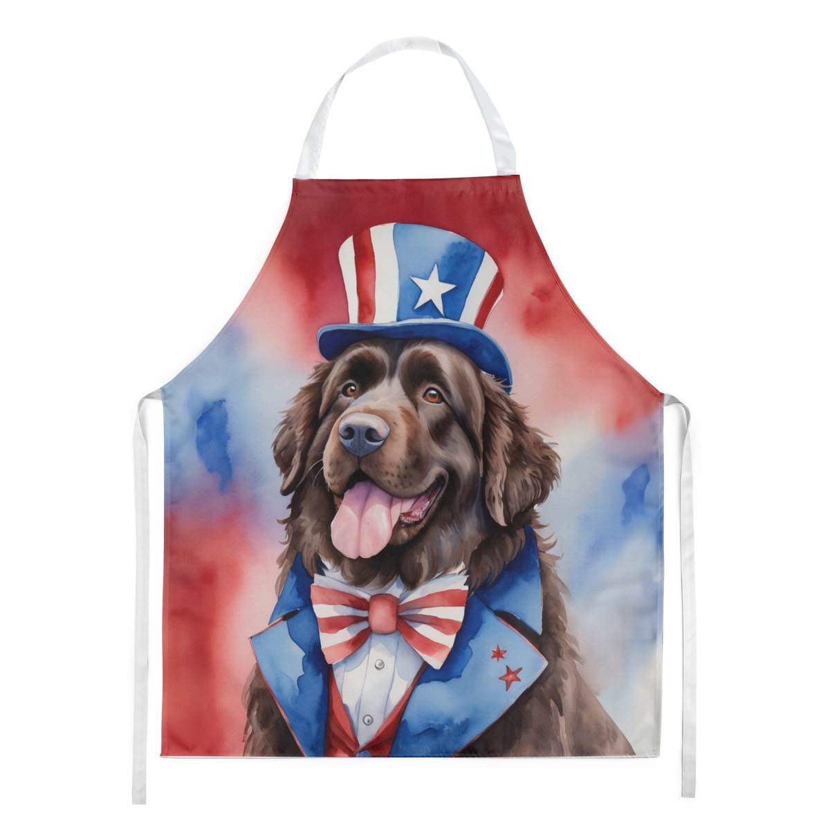Picture of Carolines Treasures DAC5762APRON 30 x 27 in. foundland Patriotic American Apron