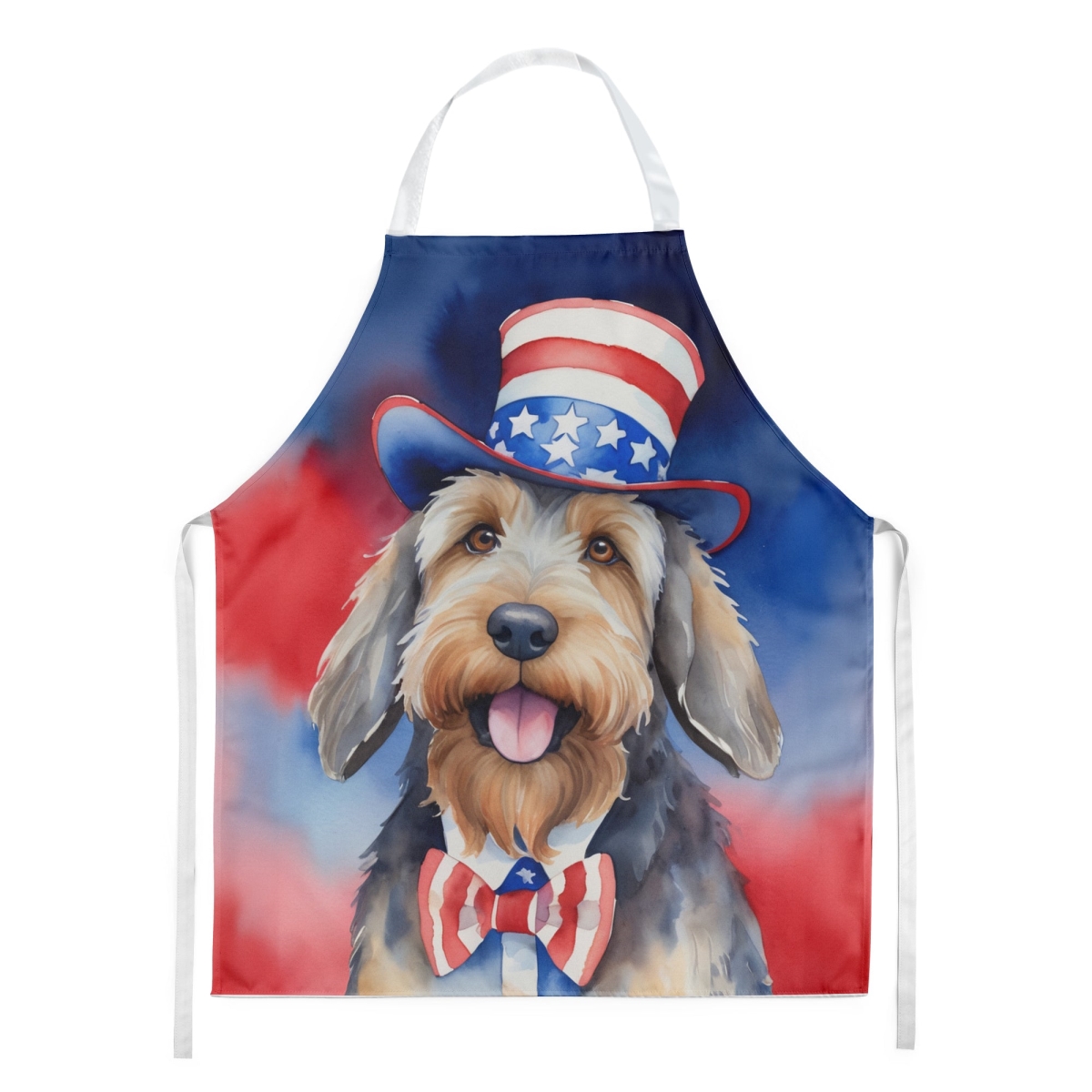 Picture of Carolines Treasures DAC5768APRON 30 x 27 in. Otterhound Patriotic American Apron