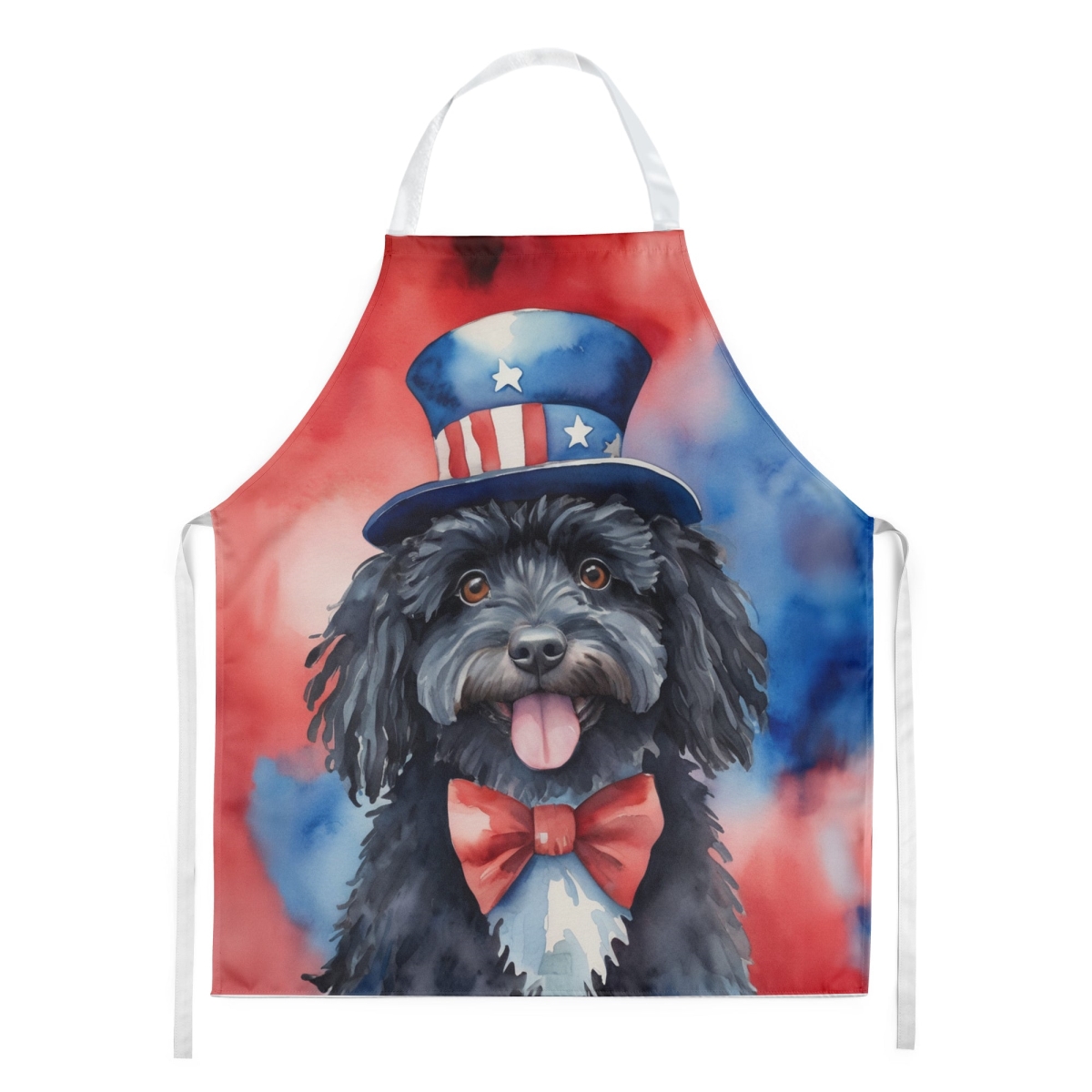 Picture of Carolines Treasures DAC5787APRON 30 x 27 in. Puli Patriotic American Apron