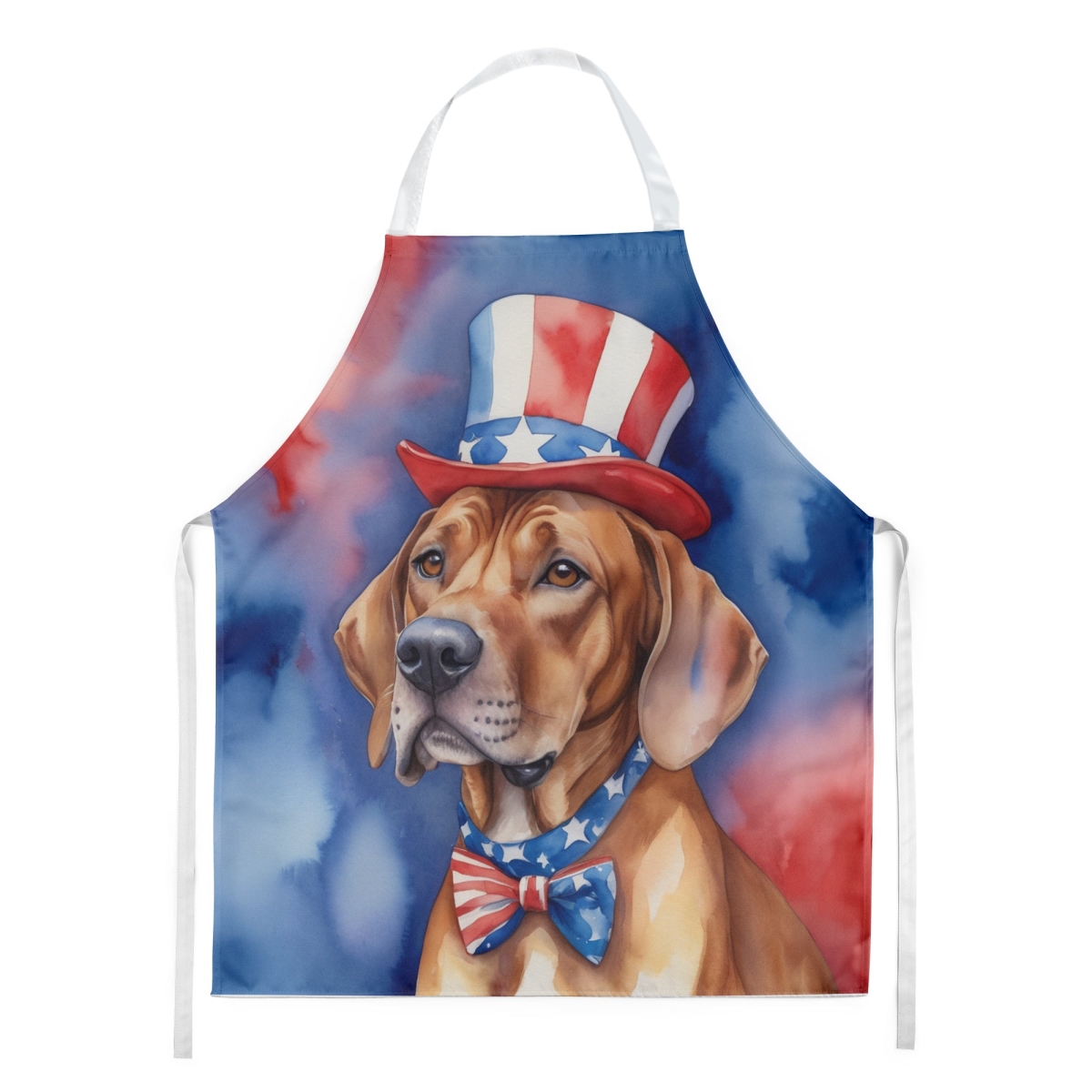 Picture of Carolines Treasures DAC5790APRON 30 x 27 in. Rhodesian Ridgeback Patriotic American Apron