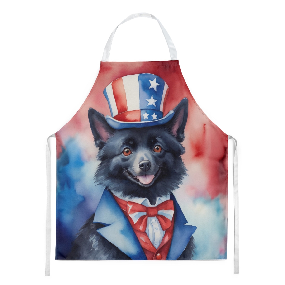Picture of Carolines Treasures DAC5795APRON 30 x 27 in. Schipperke Patriotic American Apron