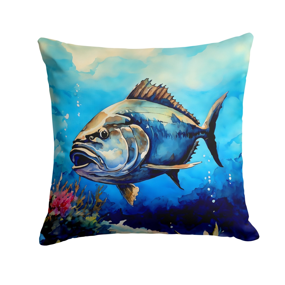 DAC2773PW1818 18 x 18 in. Bluefin Tuna Throw Pillow