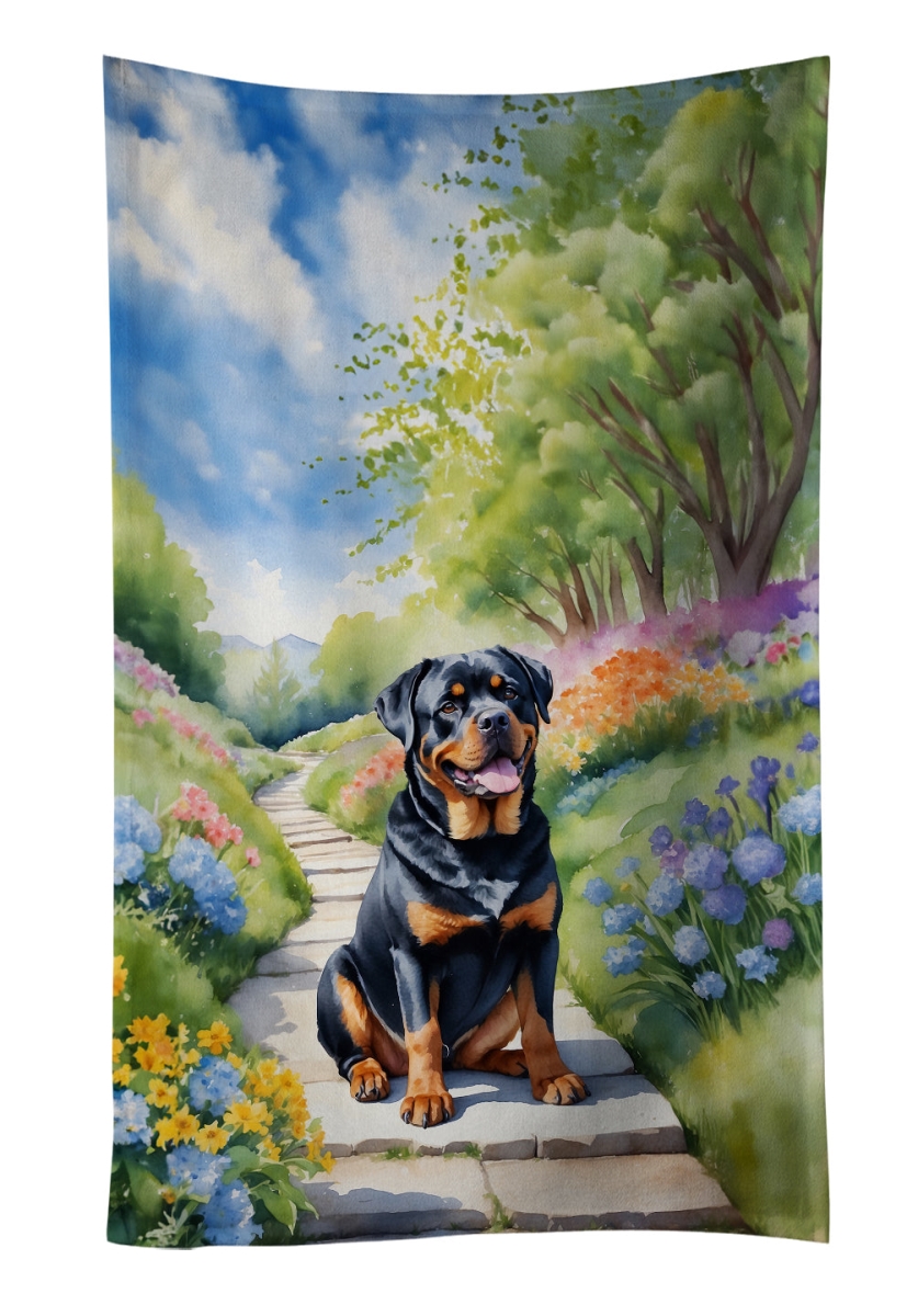 DAC6705KTWL 25 x 15 in. Rottweiler Spring Path Kitchen Towel