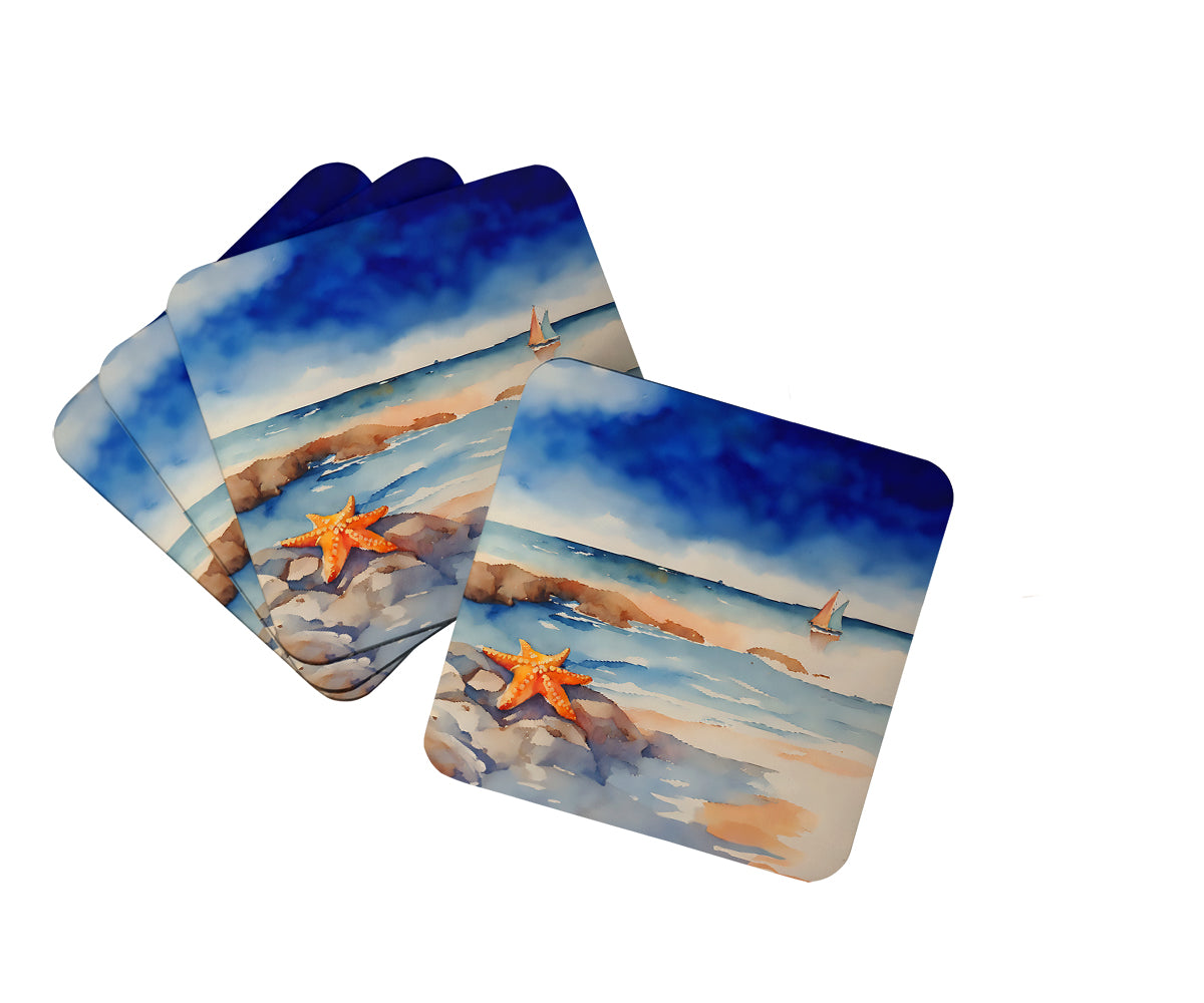 DAC2830FC 3.5 x 3.5 in. Starfish Foam Coasters