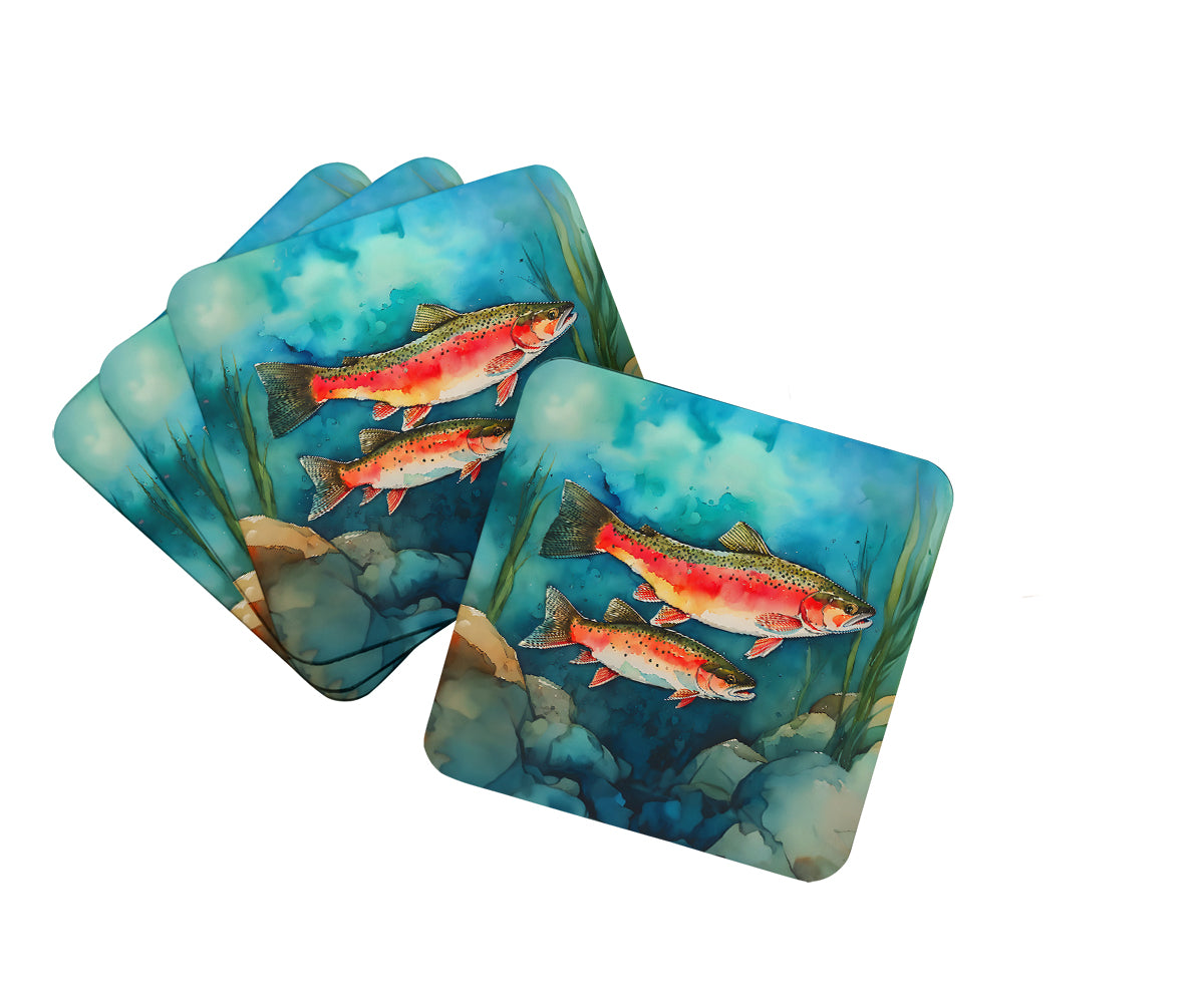 DAC2839FC 3.5 x 3.5 in. Trout Foam Coasters