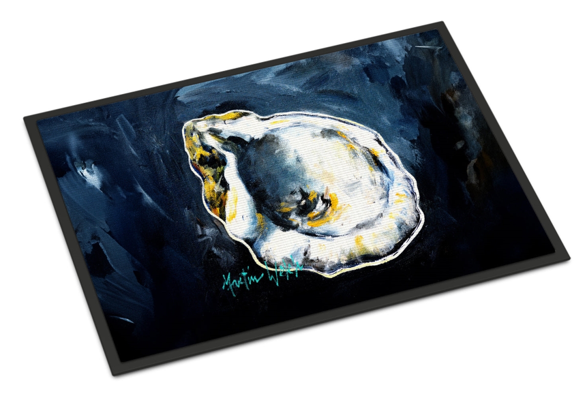 MW2025MAT 18 x 27 in. Blue Star Oyster Doormat