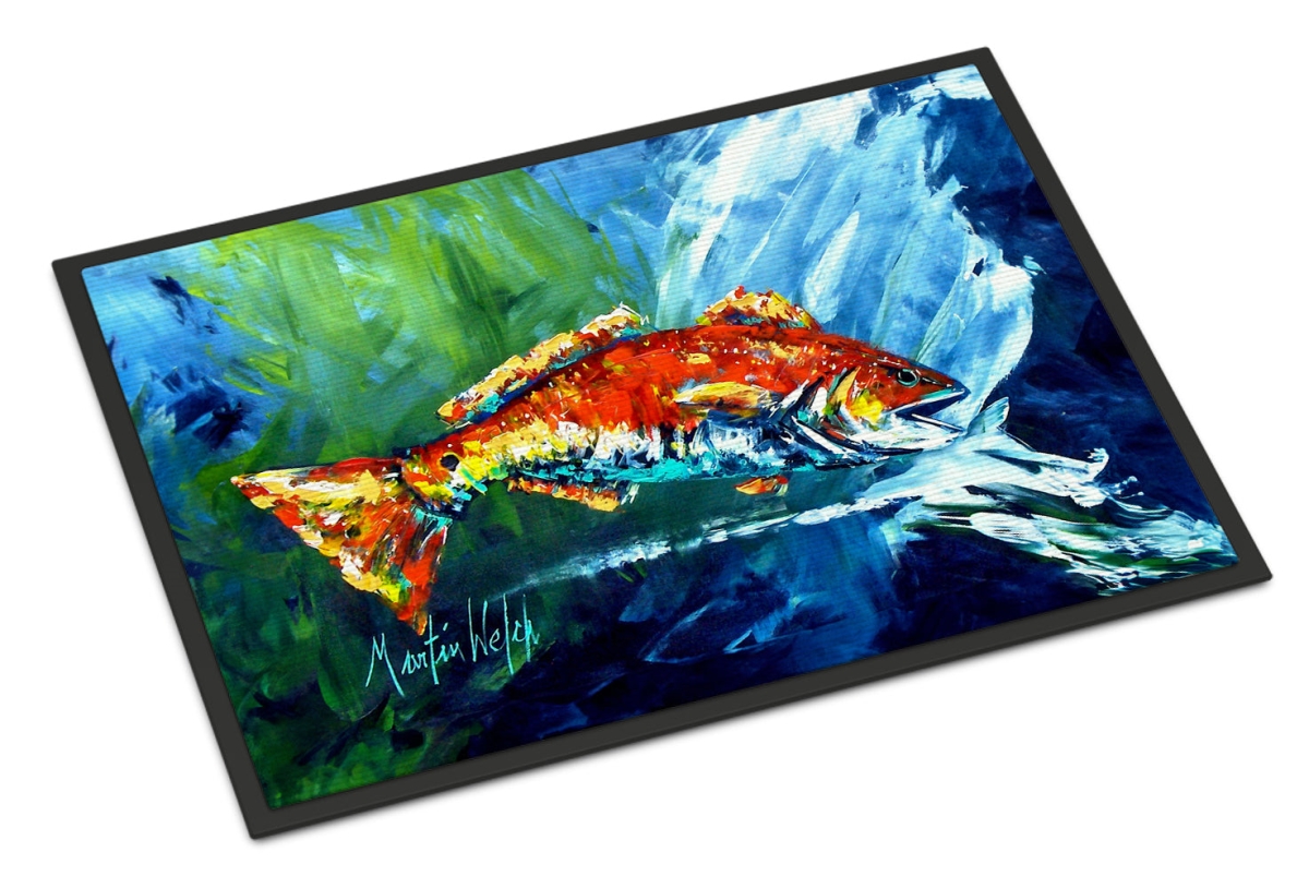 MW2027MAT 18 x 27 in. Break Through Red Fish Doormat