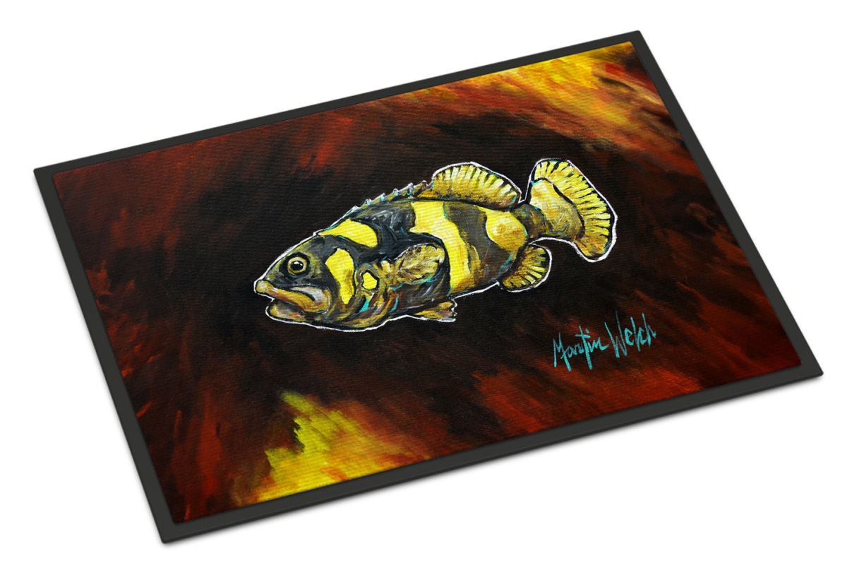 MW2029MAT 18 x 27 in. Bumblebee Fish Doormat