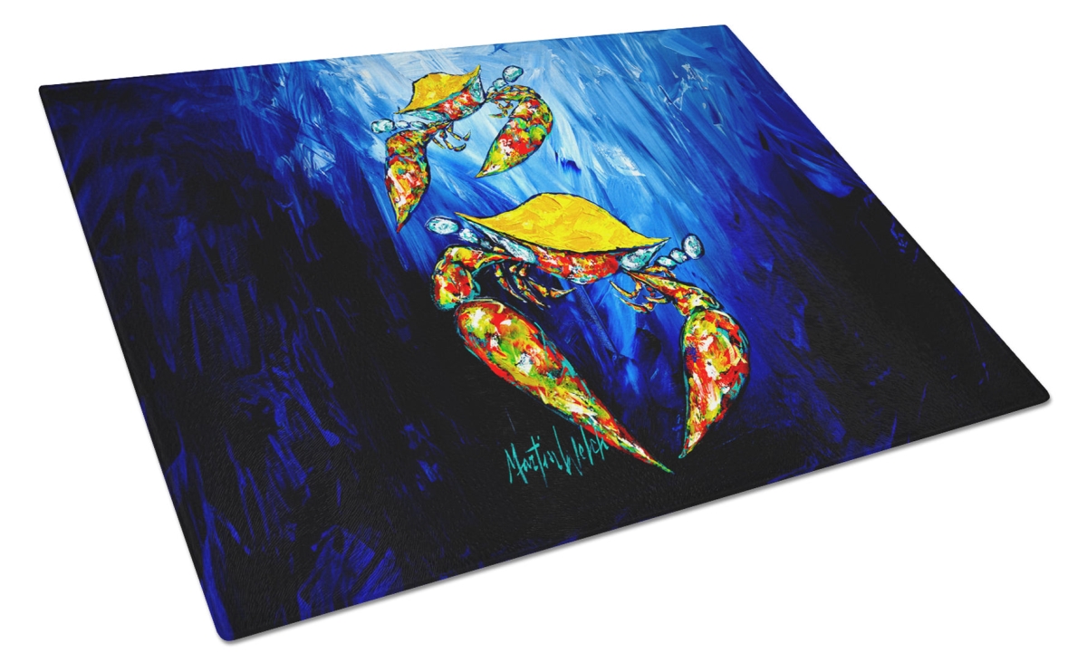 MW2040LCB 15 x 12 in. Crab Fair Glass Cutting Board