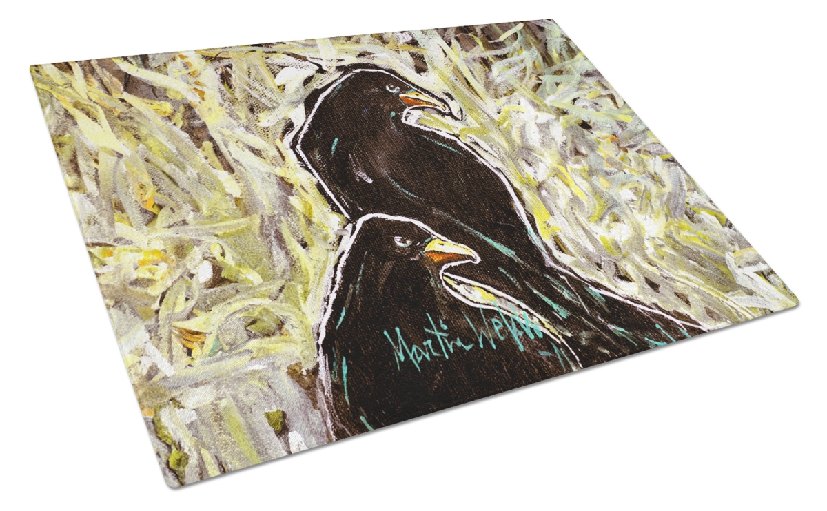 MW2045LCB 15 x 12 in. Crows Matt & Chester Glass Cutting Board