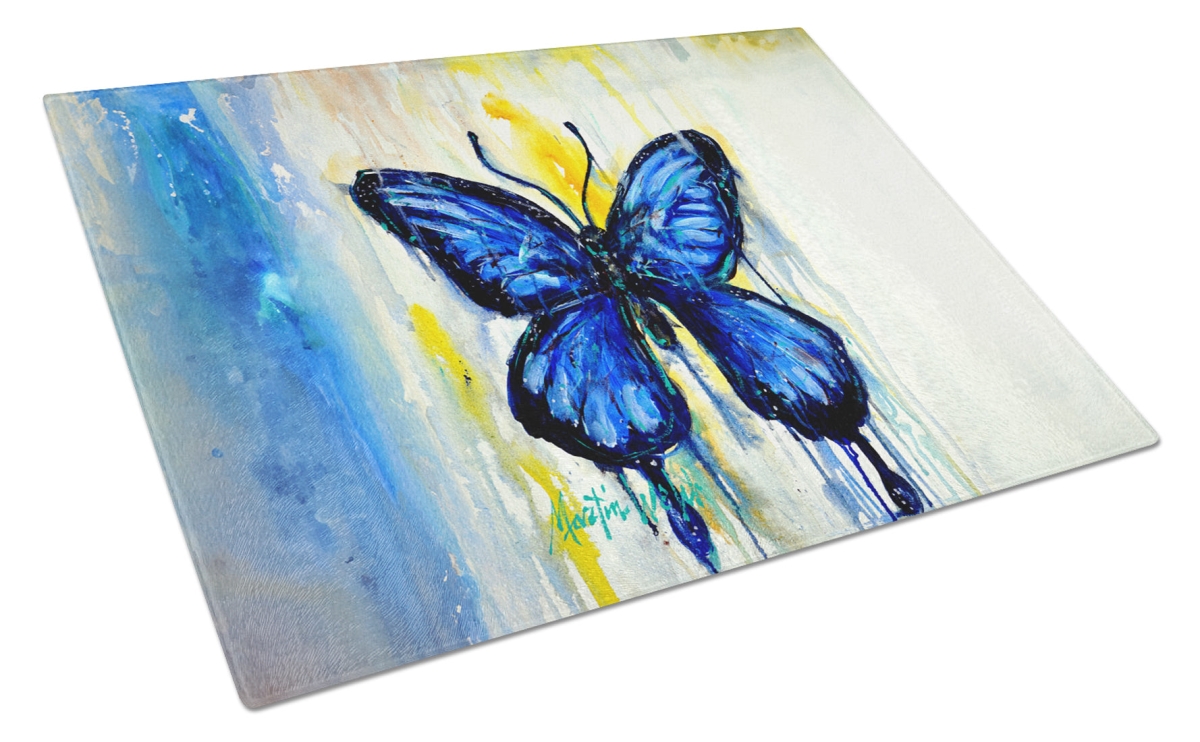 MW2061LCB 15 x 12 in. Flutter Butterfly Glass Cutting Board