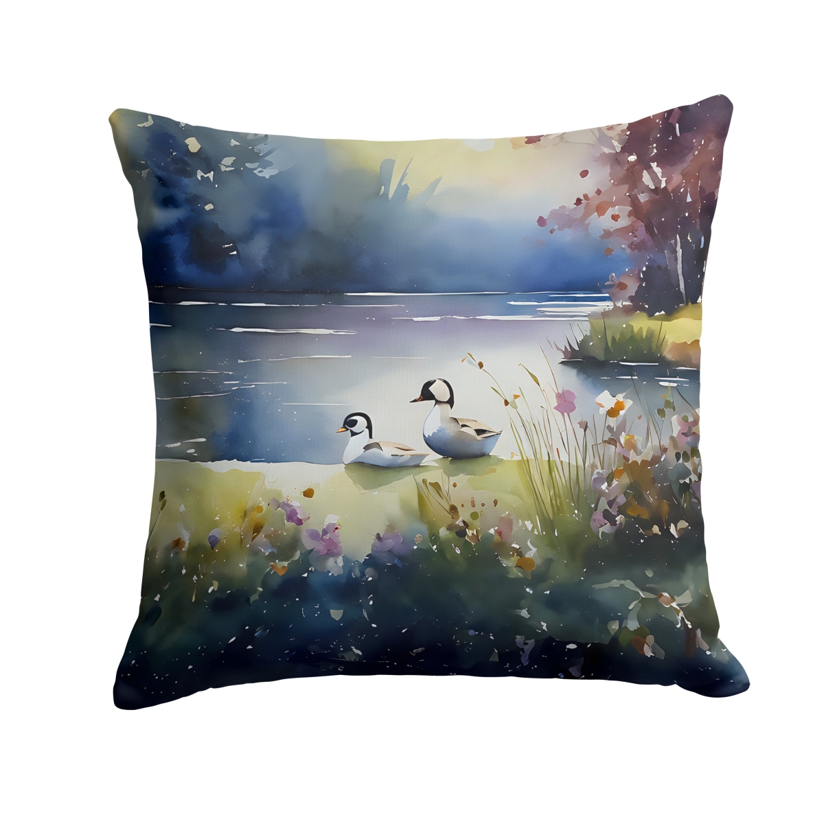 DAC3193PW1414 14 x 14 in. Bufflehead Throw Pillow