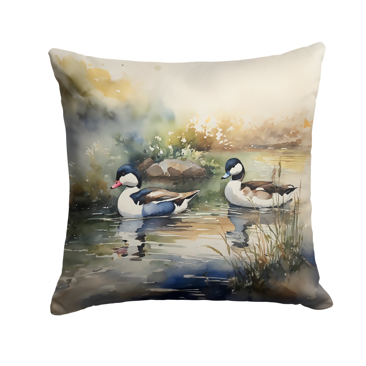 DAC3194PW1414 14 x 14 in. Bufflehead Throw Pillow