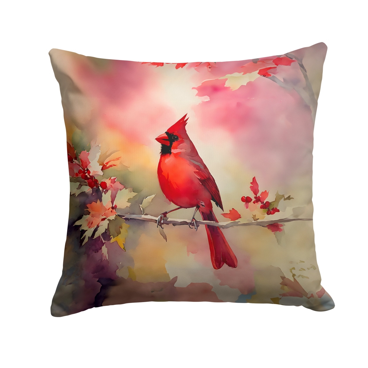 DAC3202PW1414 14 x 14 in. Cardinal Throw Pillow