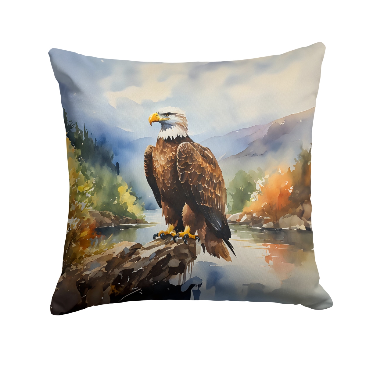 DAC3211PW1414 14 x 14 in. Eagle Throw Pillow