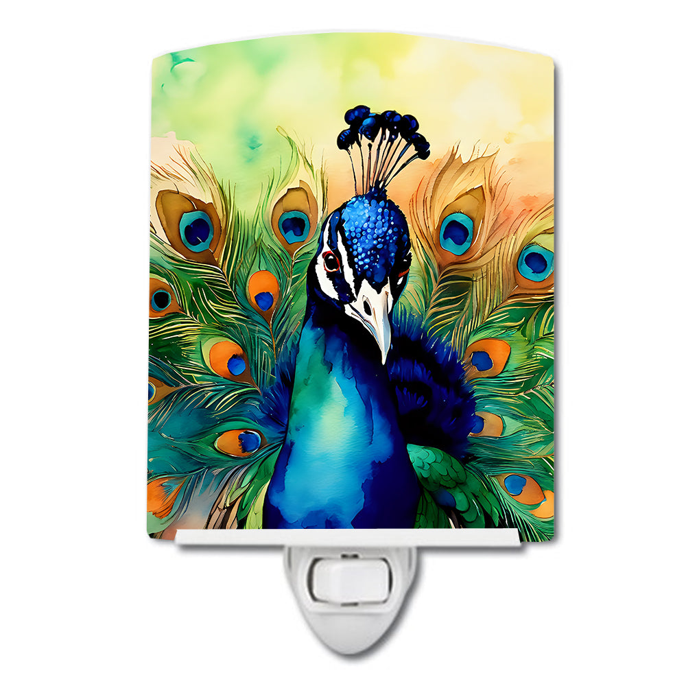 DAC3248CNL 6 x 4 in. Peacock Ceramic Night Light
