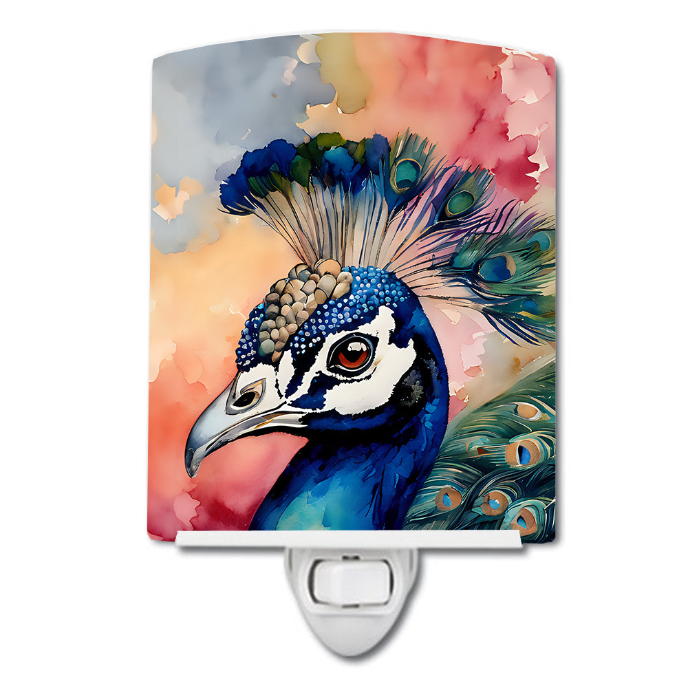DAC3249CNL 6 x 4 in. Peacock Ceramic Night Light