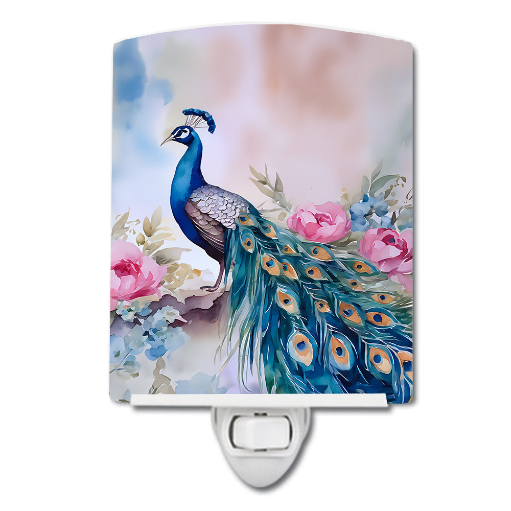 DAC3251CNL 6 x 4 in. Peacock Ceramic Night Light