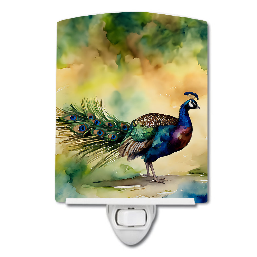DAC3252CNL 6 x 4 in. Peacock Ceramic Night Light