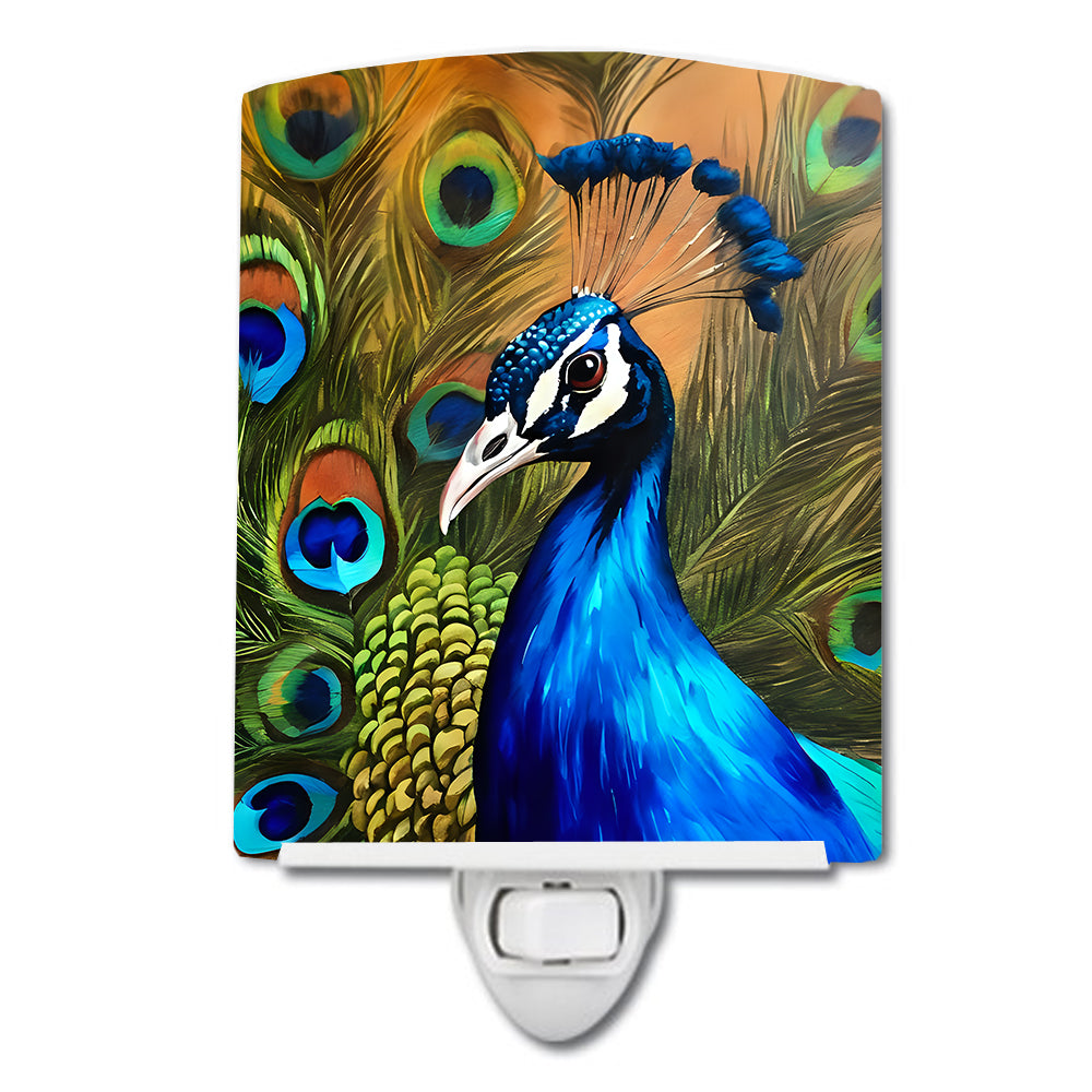 DAC3255CNL 6 x 4 in. Peacock Ceramic Night Light