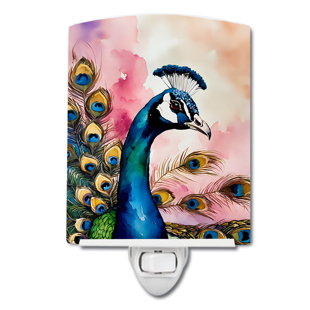 DAC3258CNL 6 x 4 in. Peacock Ceramic Night Light