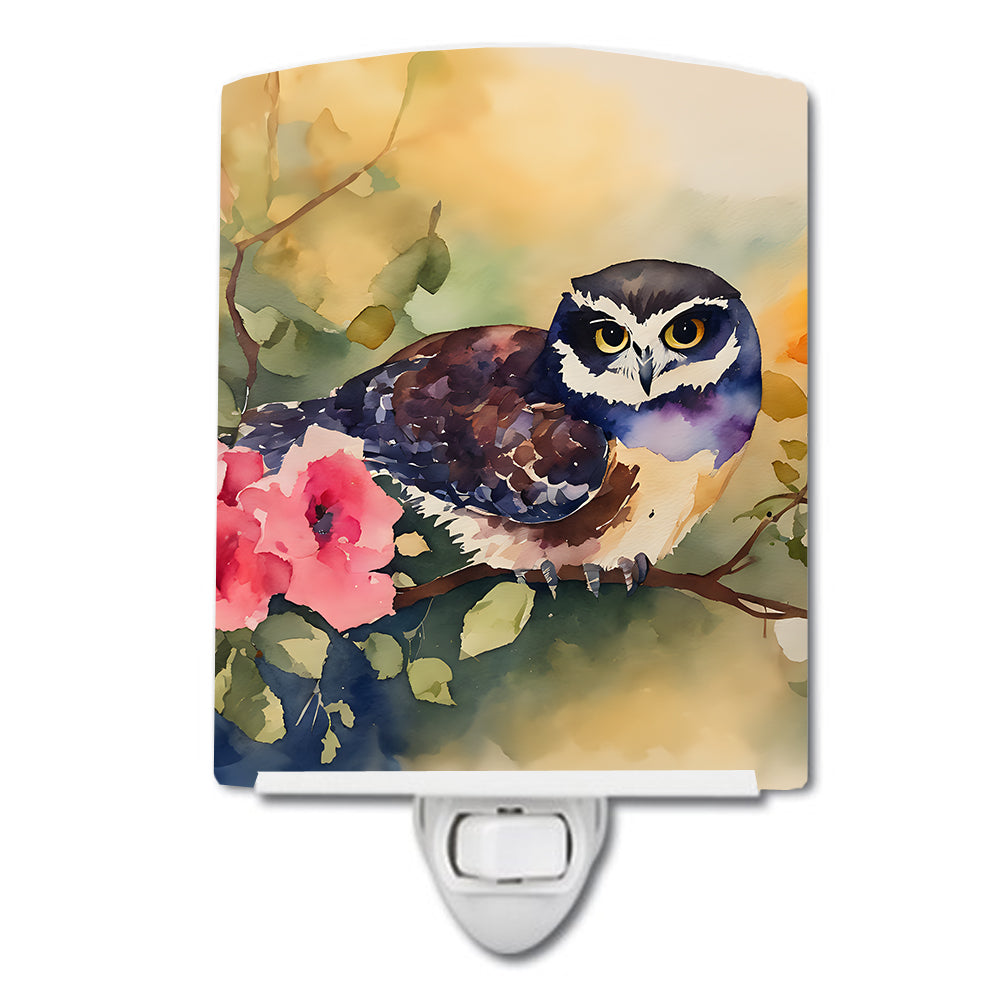 DAC3268CNL 6 x 4 in. Spectacled Owl Ceramic Night Light