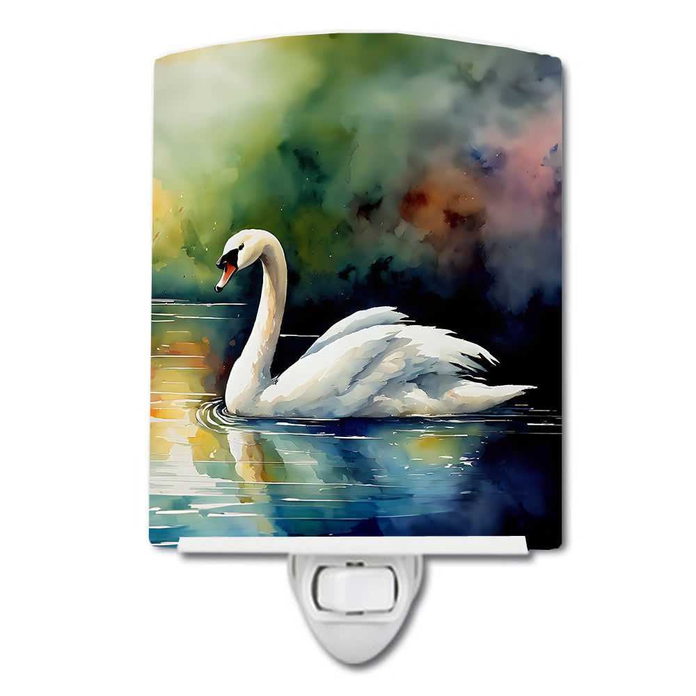 DAC3276CNL 6 x 4 in. Swan Ceramic Night Light