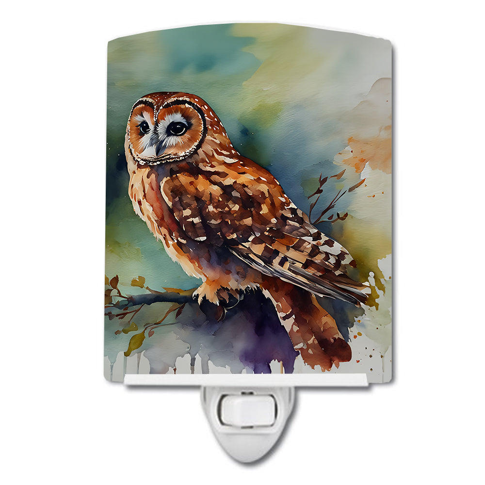 DAC3278CNL 6 x 4 in. Tawny Owl Ceramic Night Light